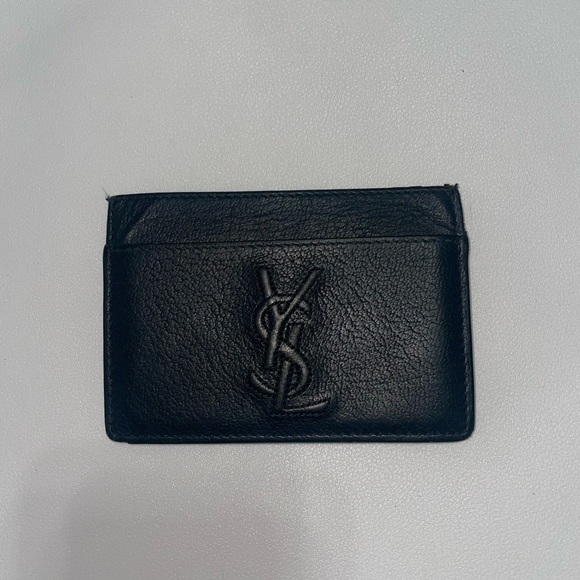 Yves Saint Laurent Handbags - ❌SOLD❌ Authentic Yves Saint Laurent Black Leather Card Holder